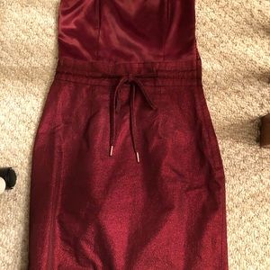 H&M red tube top dress.